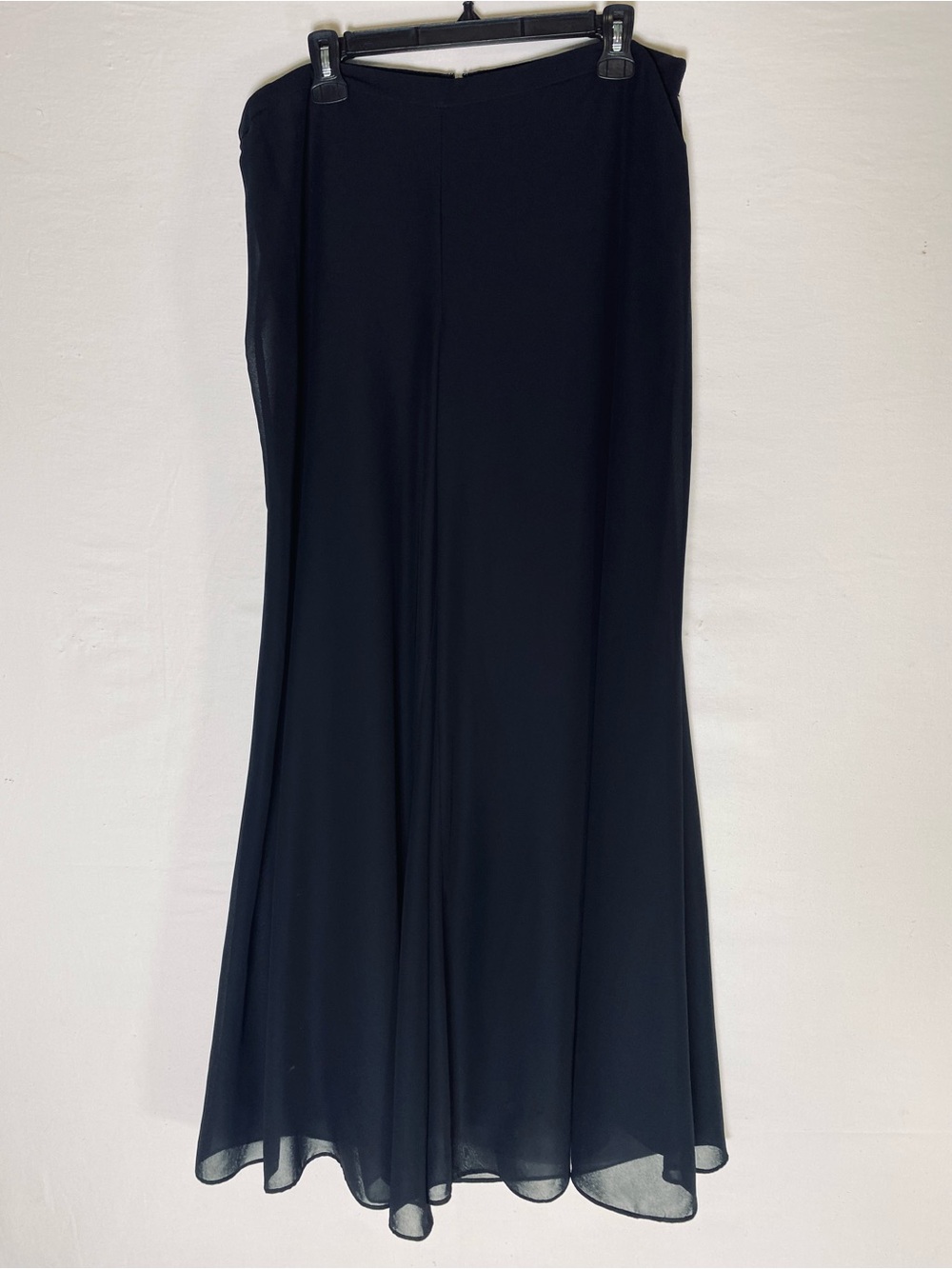 Addition Elle Black Wide Leg Chiffon Sheer Layer Palazzo Evening Dress Pants 14